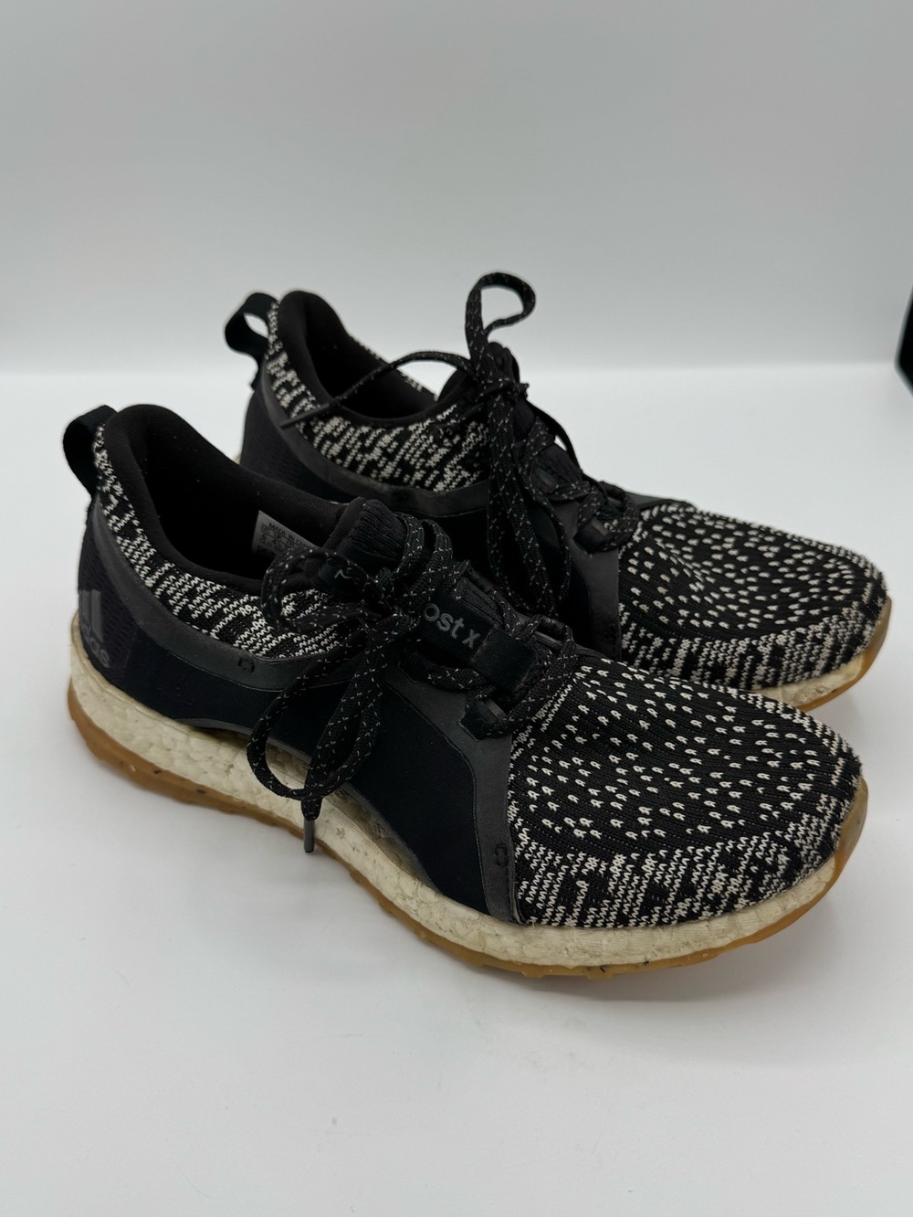 Adidas Womens PureBoost X ATR Size 6 Black Running Shoes sneakers tennis shoes